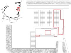 Plan du parking de la Maison de la Mer pour la Costarmoricaine