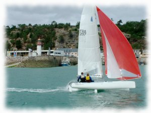 Arrivée du FRA 297 dans le port d'Erquy